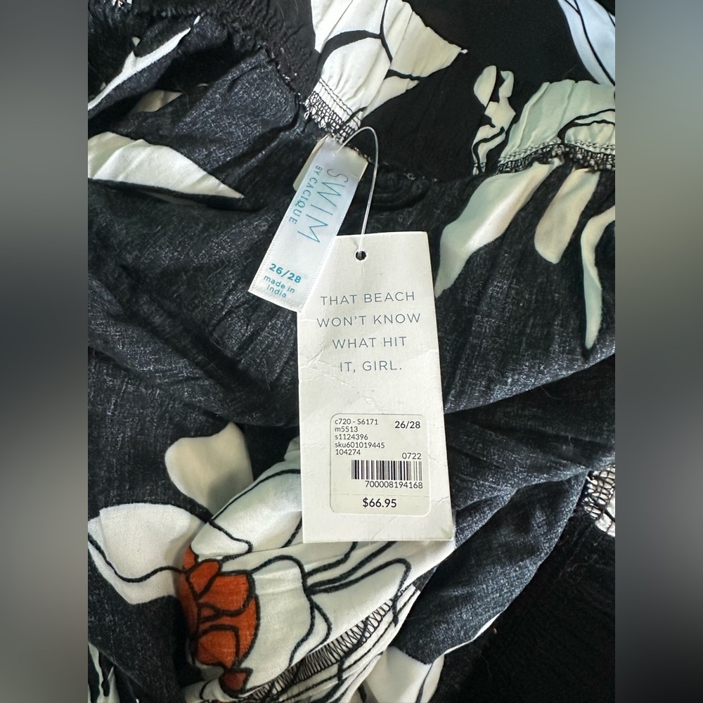 Torrid Floral Black and White Dress/Skirt - Picture 3 of 3